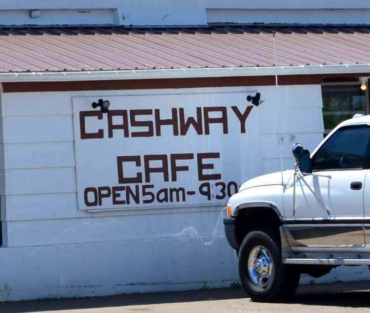 Here we are at the Cashway Cafe