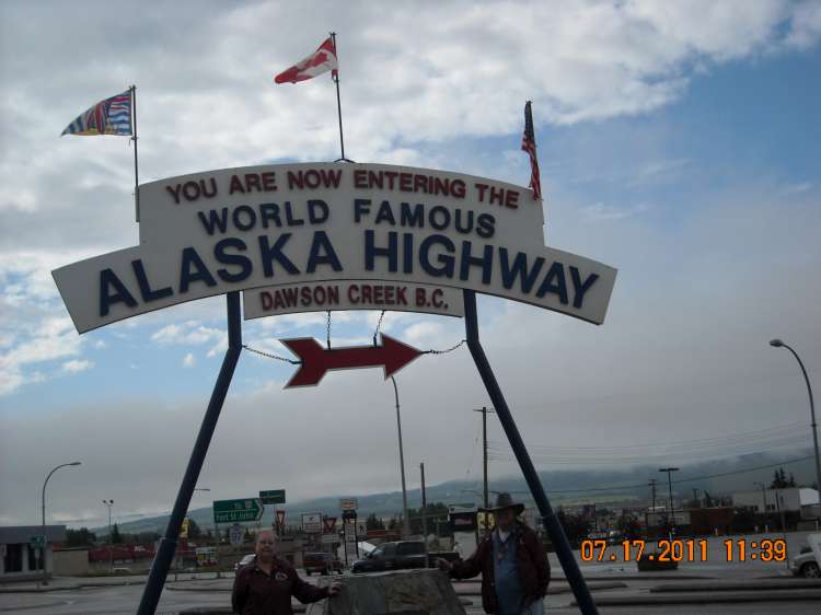 Mile 1 on the Alasken Highway