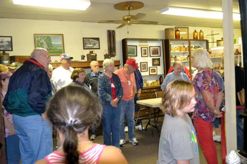 3 Rivers GS group taking a guided tour of the St. Clair Historical Museum